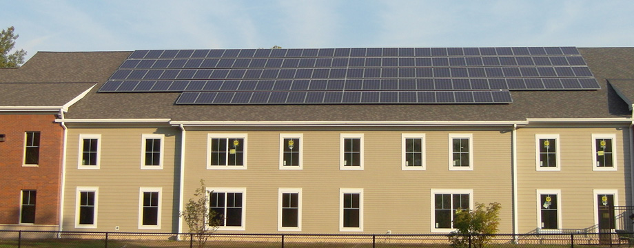 example photo of solar system installation project (Rowe MA)